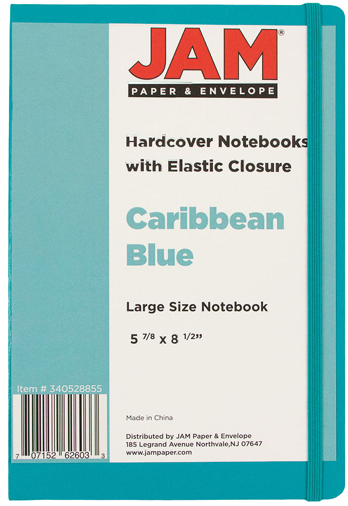 Caribbean Blue Large 5 7/8 x 8 1/2 Notebooks (70 Dotted Pages)