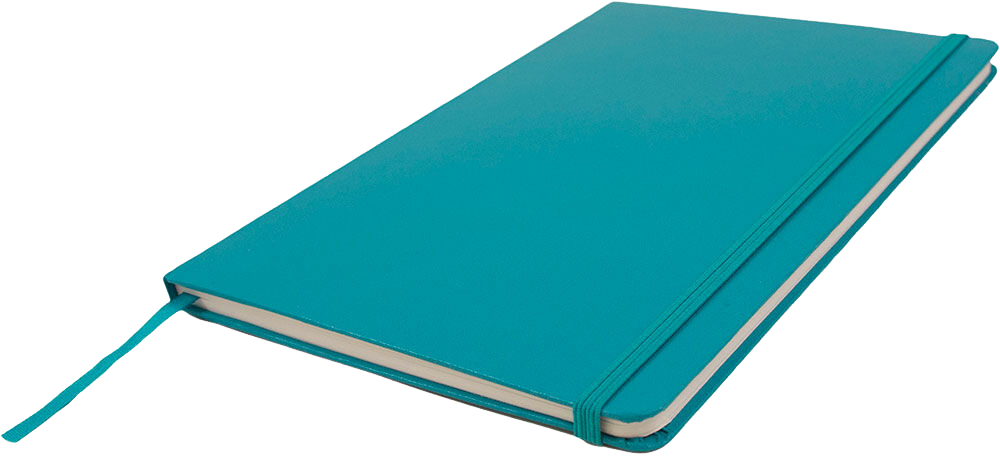 Caribbean Blue Large 5 7/8 x 8 1/2 Notebooks (70 Dotted Pages)