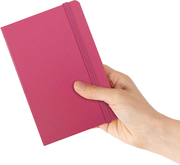 Pink Berry Large 5 7/8 x 8 1/2 Notebooks (70 Dotted Pages)