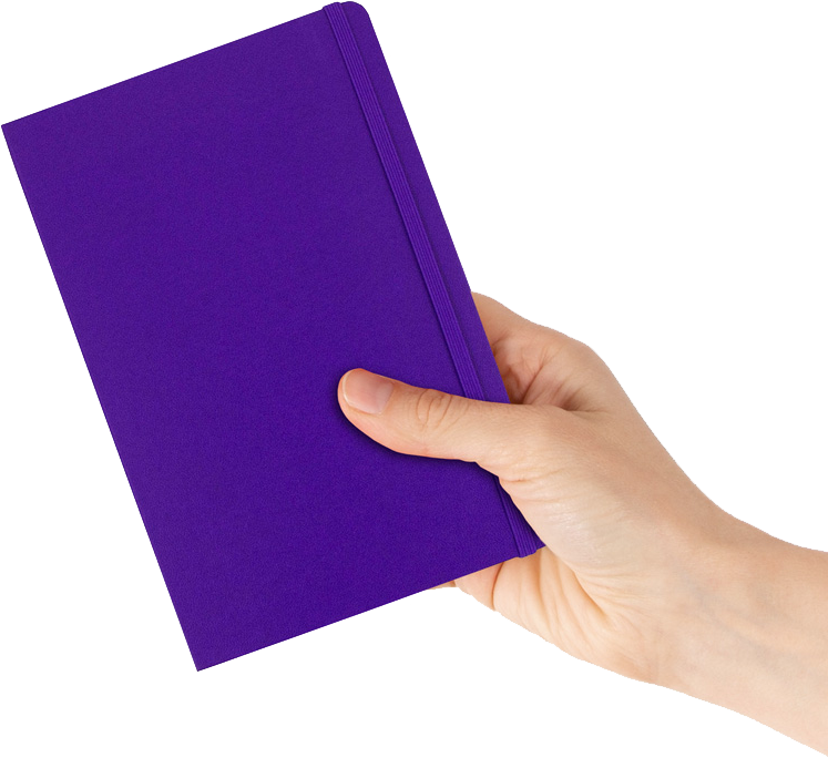 Plum Purple Large 5 7/8 x 8 1/2 Notebooks (70 Dotted Pages)