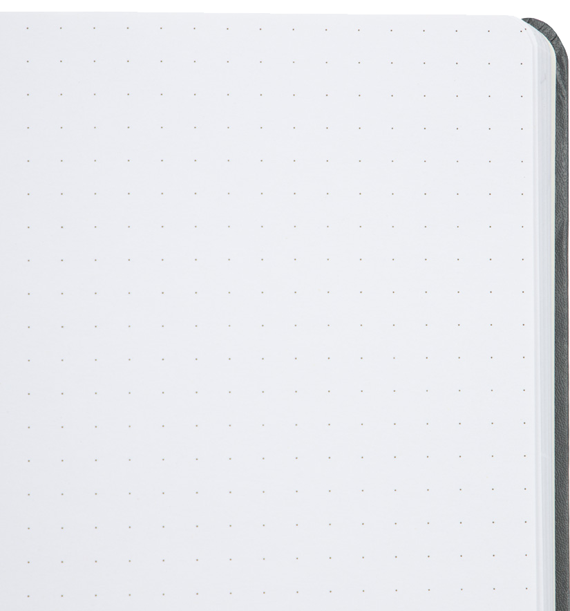 Storm Gray Large 6 x 8 1/2 Notebooks (70 Dotted Pages)