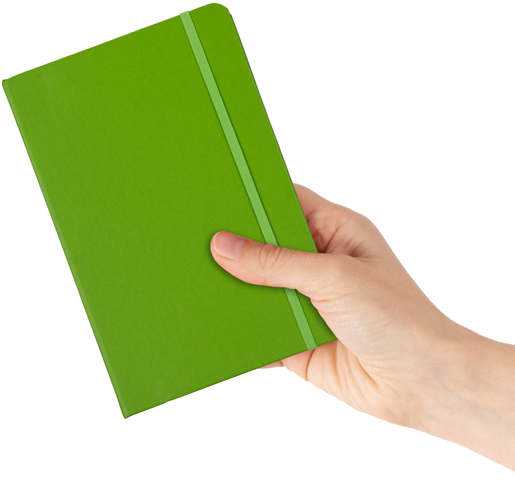 Green Apple Large 5 7/8 x 8 1/2 Notebooks (70 Dotted Pages)