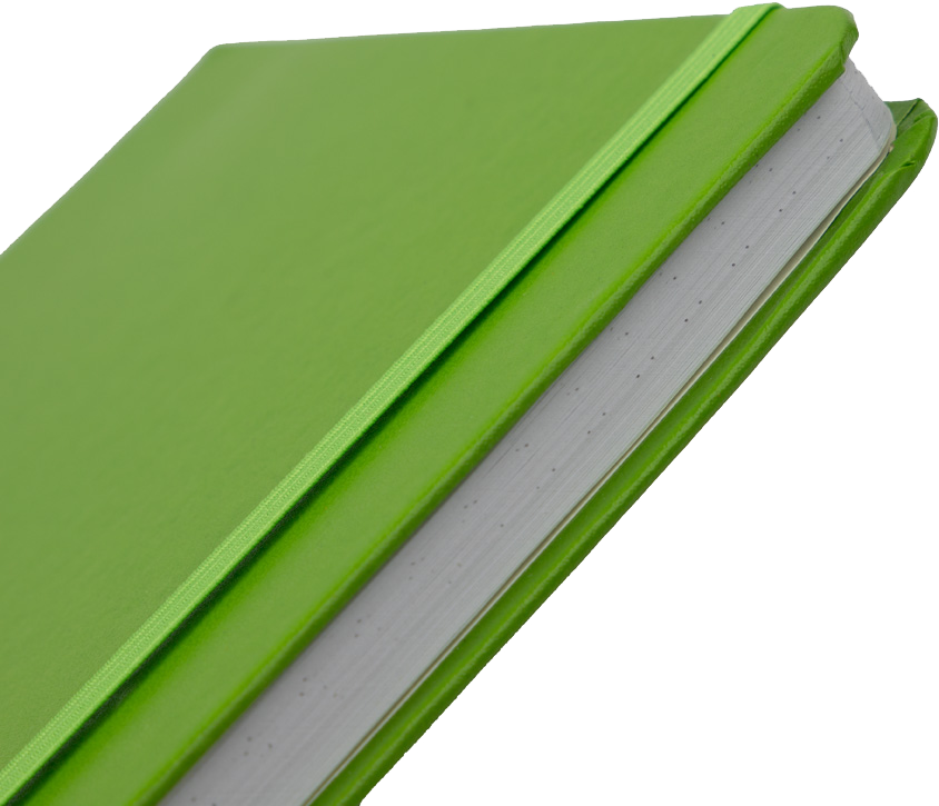 Green Apple Large 5 7/8 x 8 1/2 Notebooks (70 Dotted Pages)