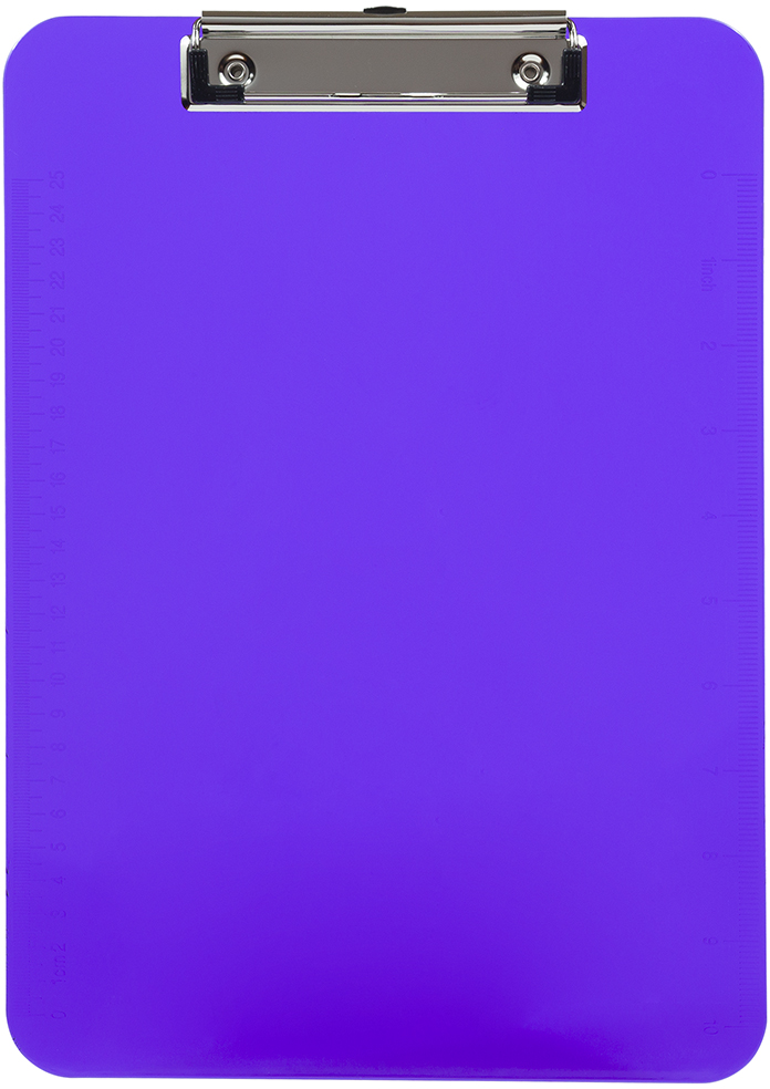 Purple 9 x 13 Plastic Clipboards