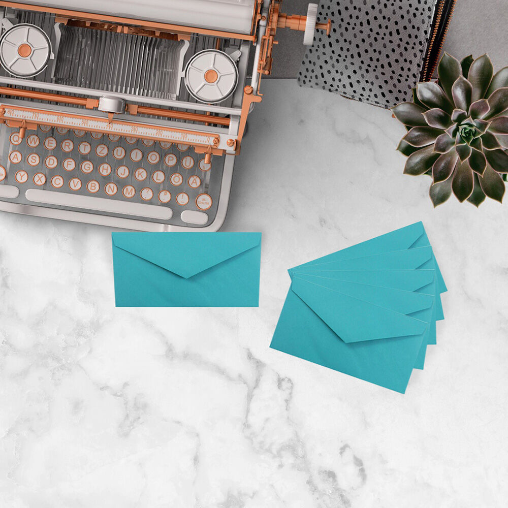 Sea Blue 24lb #7 3/4 Monarch Envelopes (3 7/8 x 7 1/2)