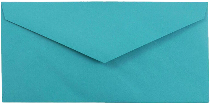 Sea Blue 24lb #7 3/4 Monarch Envelopes (3 7/8 x 7 1/2)