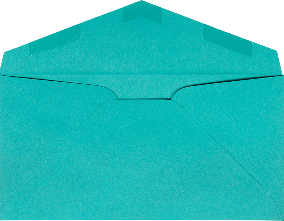 Sea Blue 24lb #7 3/4 Monarch Envelopes (3 7/8 x 7 1/2)