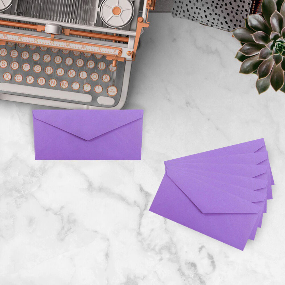 Violet Grape Purple 24lb #7 3/4 Monarch Envelopes (3 7/8 x 7 1/2)