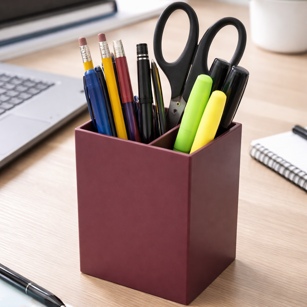 Burgundy Pen Holder