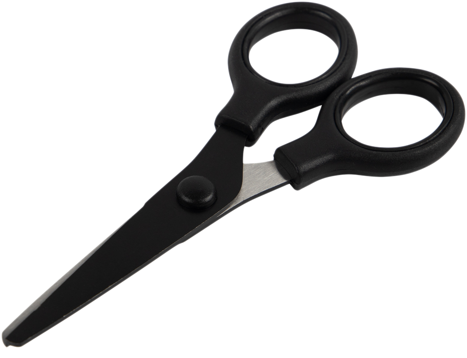 Black Mini Soft Grip Scissors