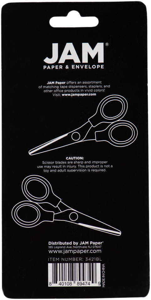 Black Mini Soft Grip Scissors