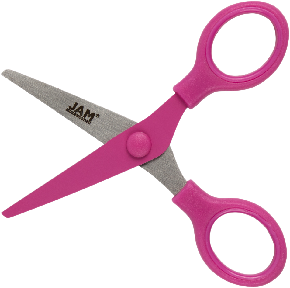 Fuchsia Mini Soft Grip Scissors
