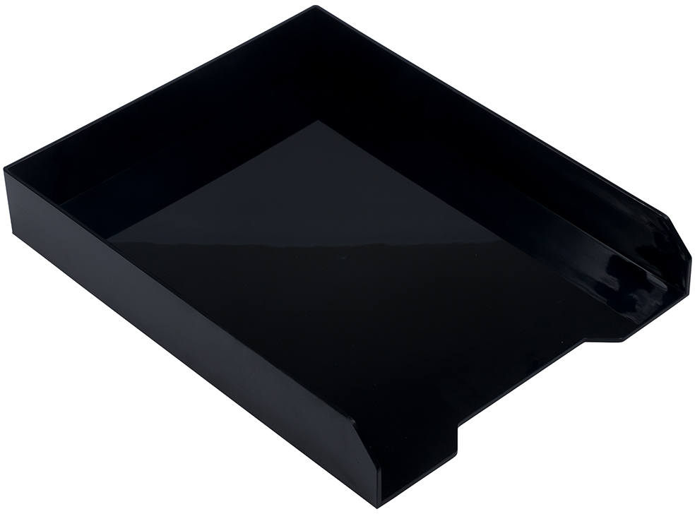 Black Letter Paper Tray Desk Organizer