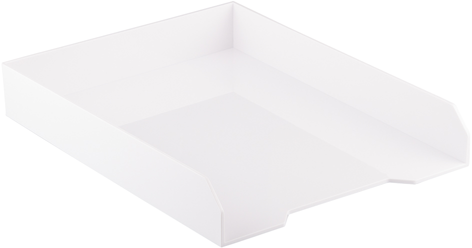 White Letter Paper Tray Desk Organizer