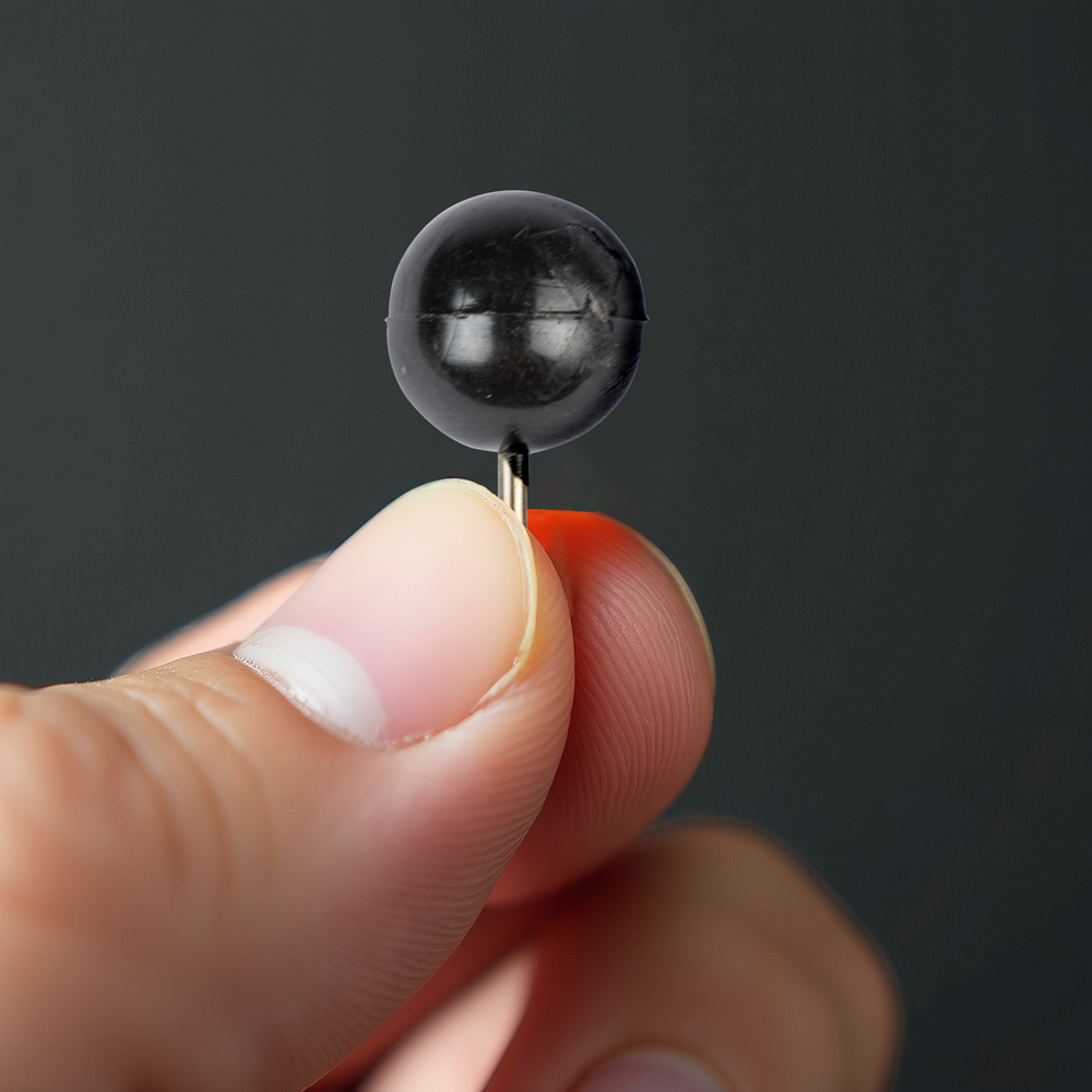 Black Round Pushpins - 100 Pack