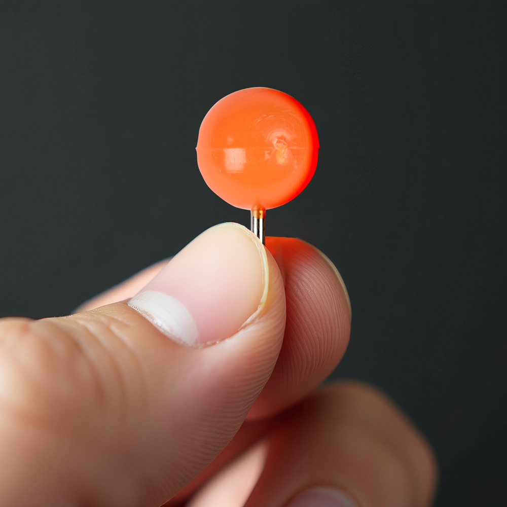 Orange Round Pushpins - 100 Pack