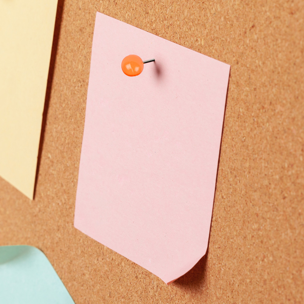 Orange Round Pushpins - 100 Pack
