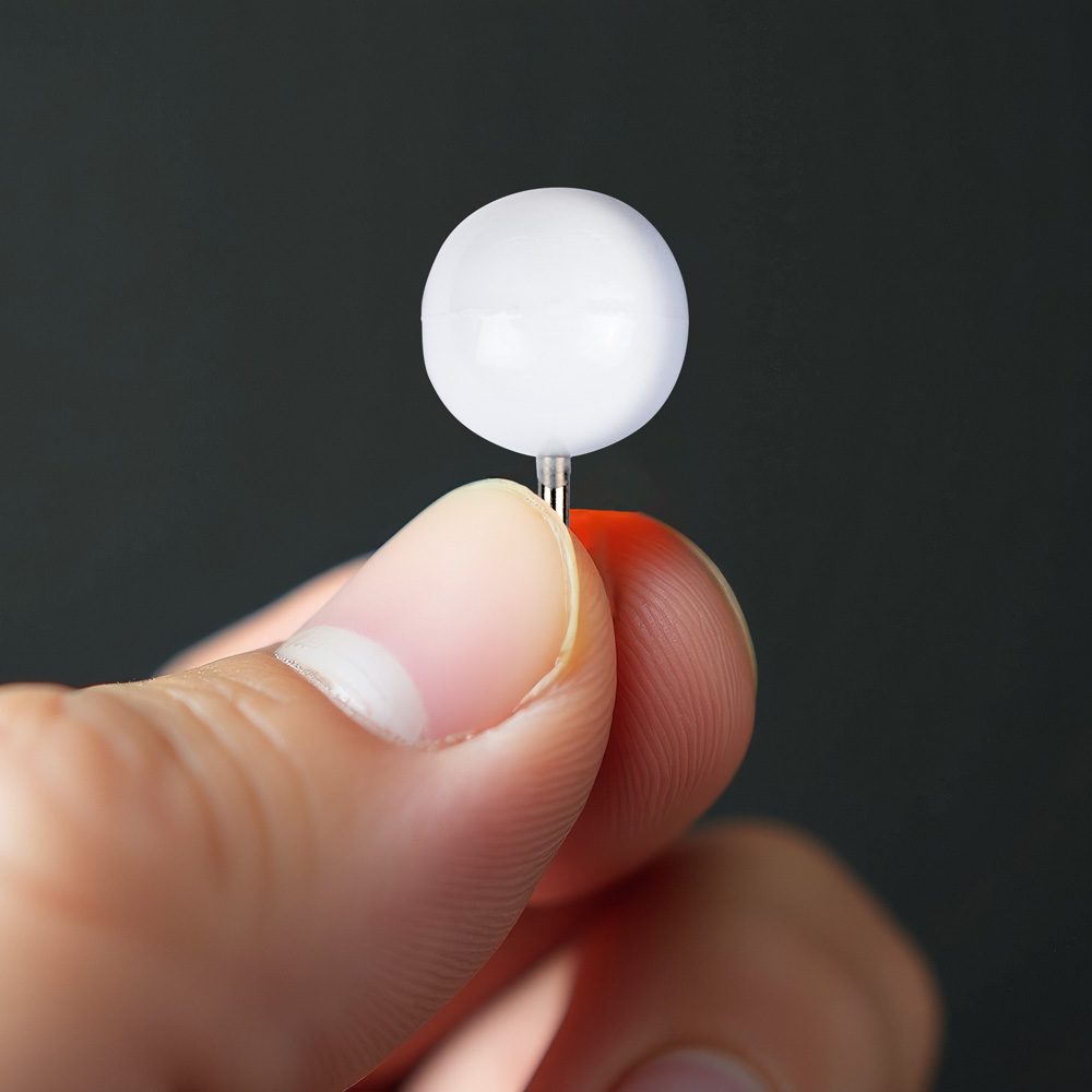 White Round Pushpins - 100 Pack