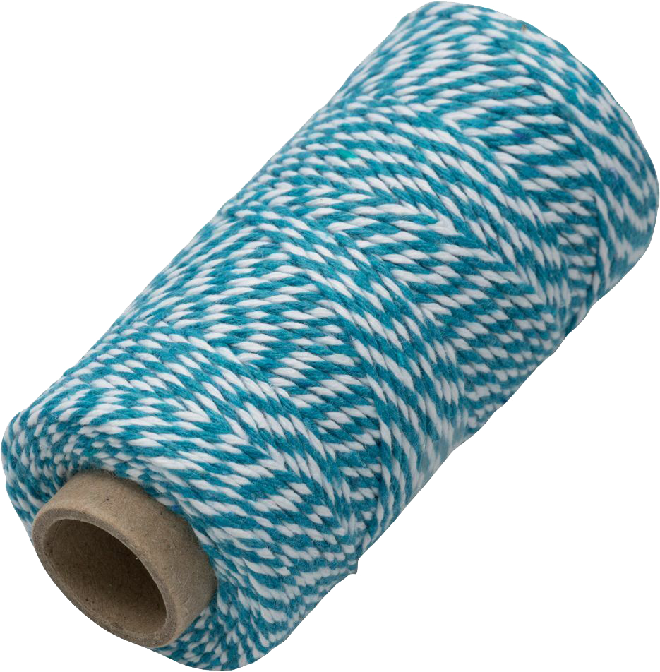 Blue and White 100 Yards Bakers Twine Ribbon