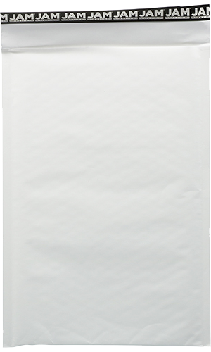 White Kraft 80lb 8 1/2 x 13 Bubble Mailer with Peel & Seal