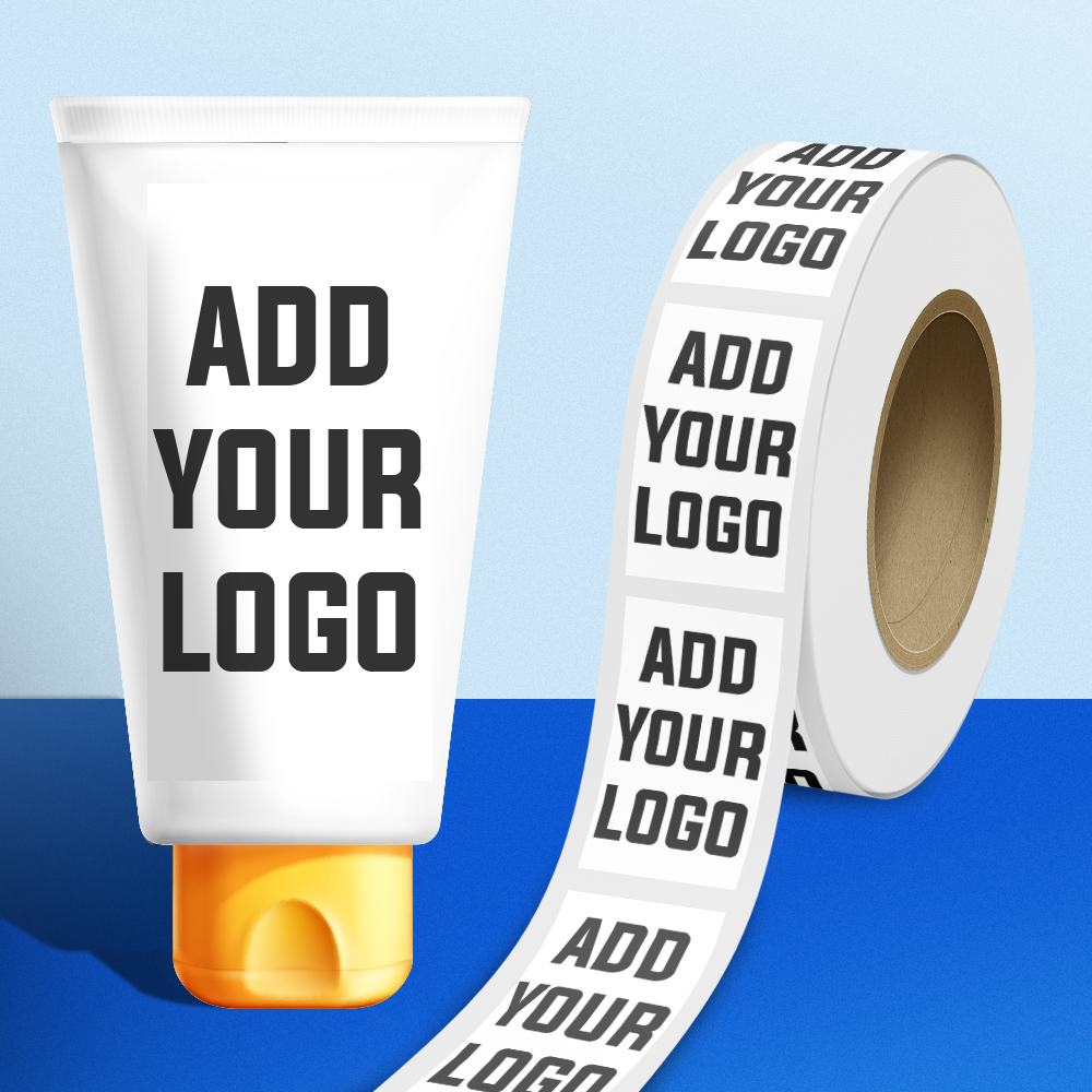 White Glossy 2 1/2 x 4 Inch Roll of Rectangle Labels
