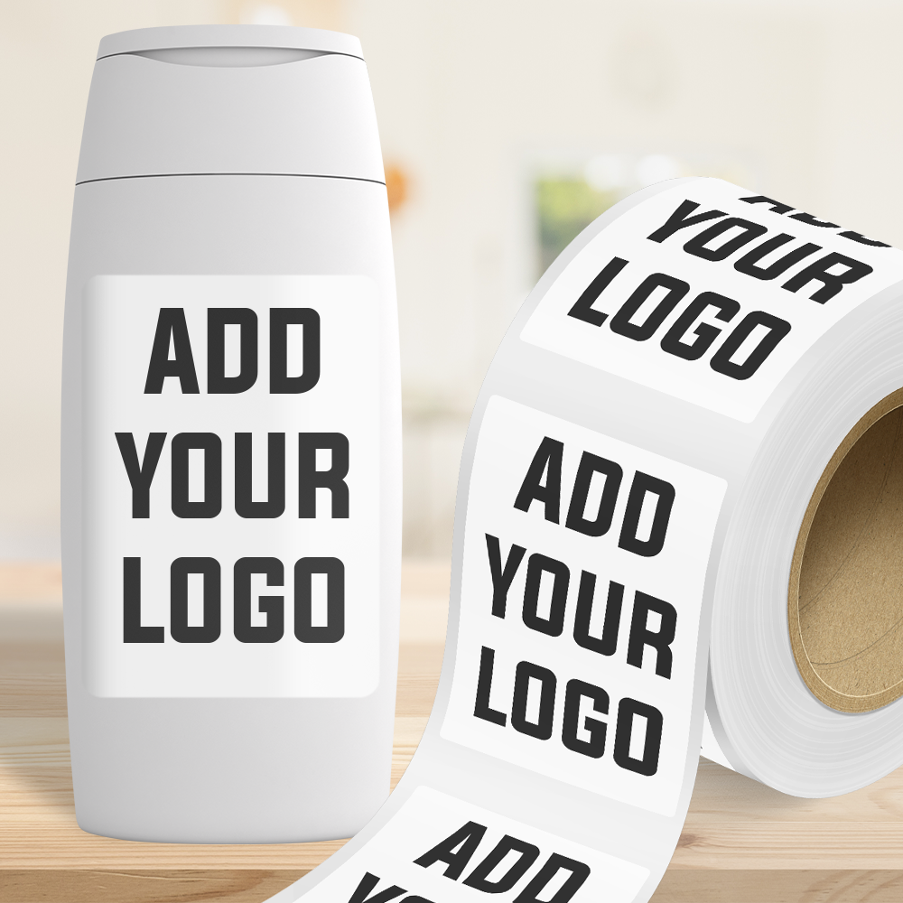 White Glossy 4 x 6 Inch Roll of Rectangle Labels