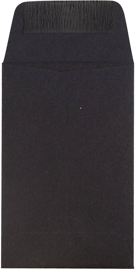 Smooth Midnight Black 32lb #1 Coin Envelopes (2 1/4 x 3 1/2)