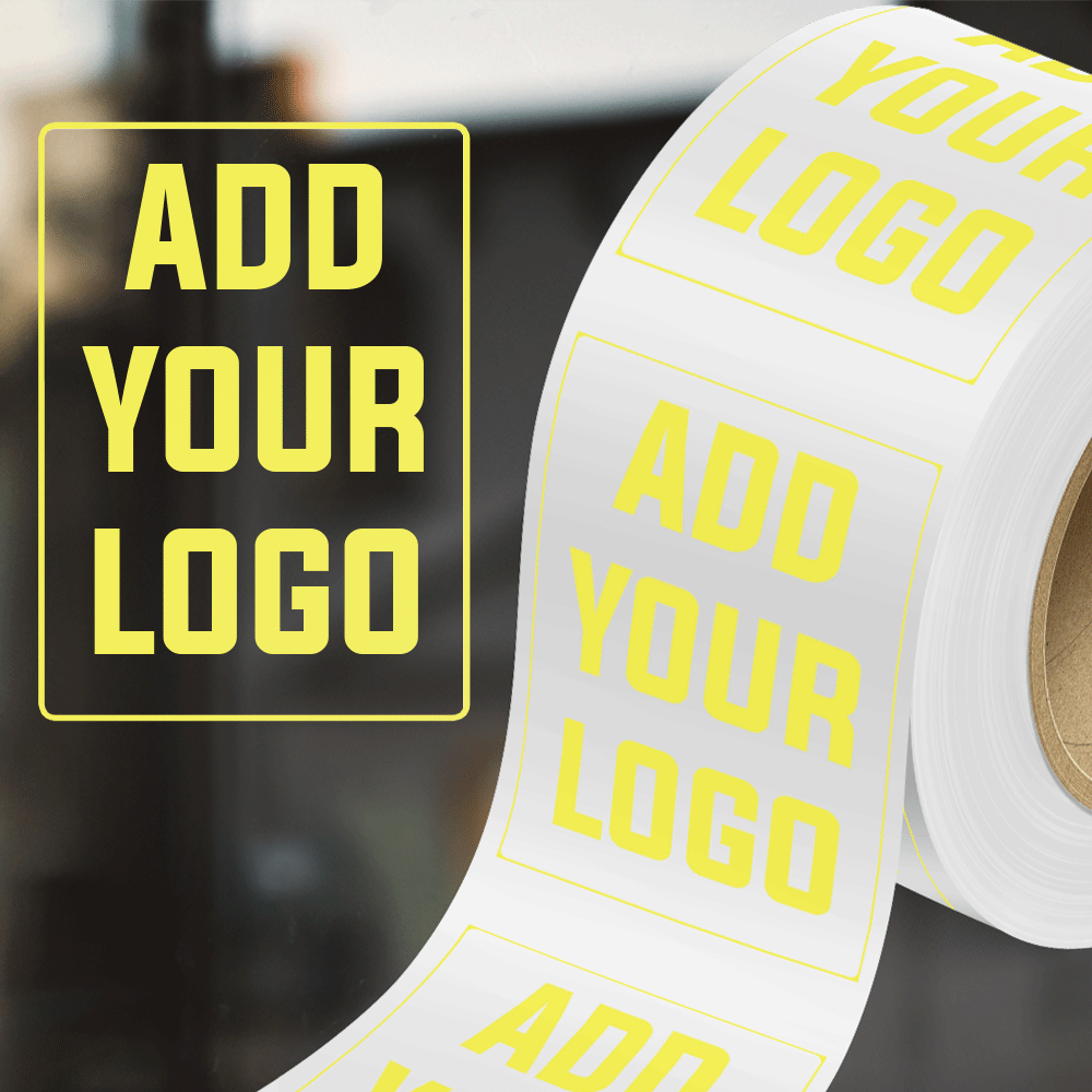 Clear 4 x 6 Inch Roll of Rectangle Labels - Tear Resistant with High Gloss Film Layer