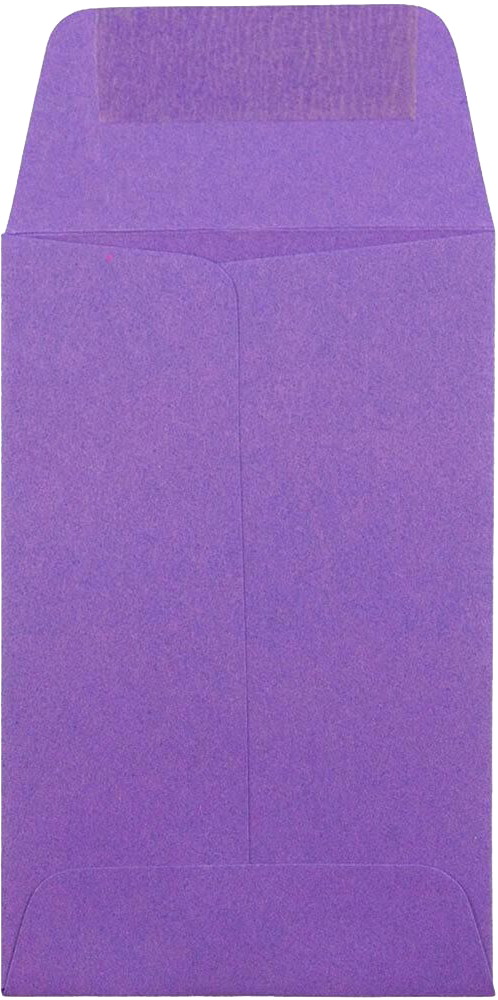 Violet Grape Purple 28lb #1 Coin Envelopes (2 1/4 x 3 1/2)