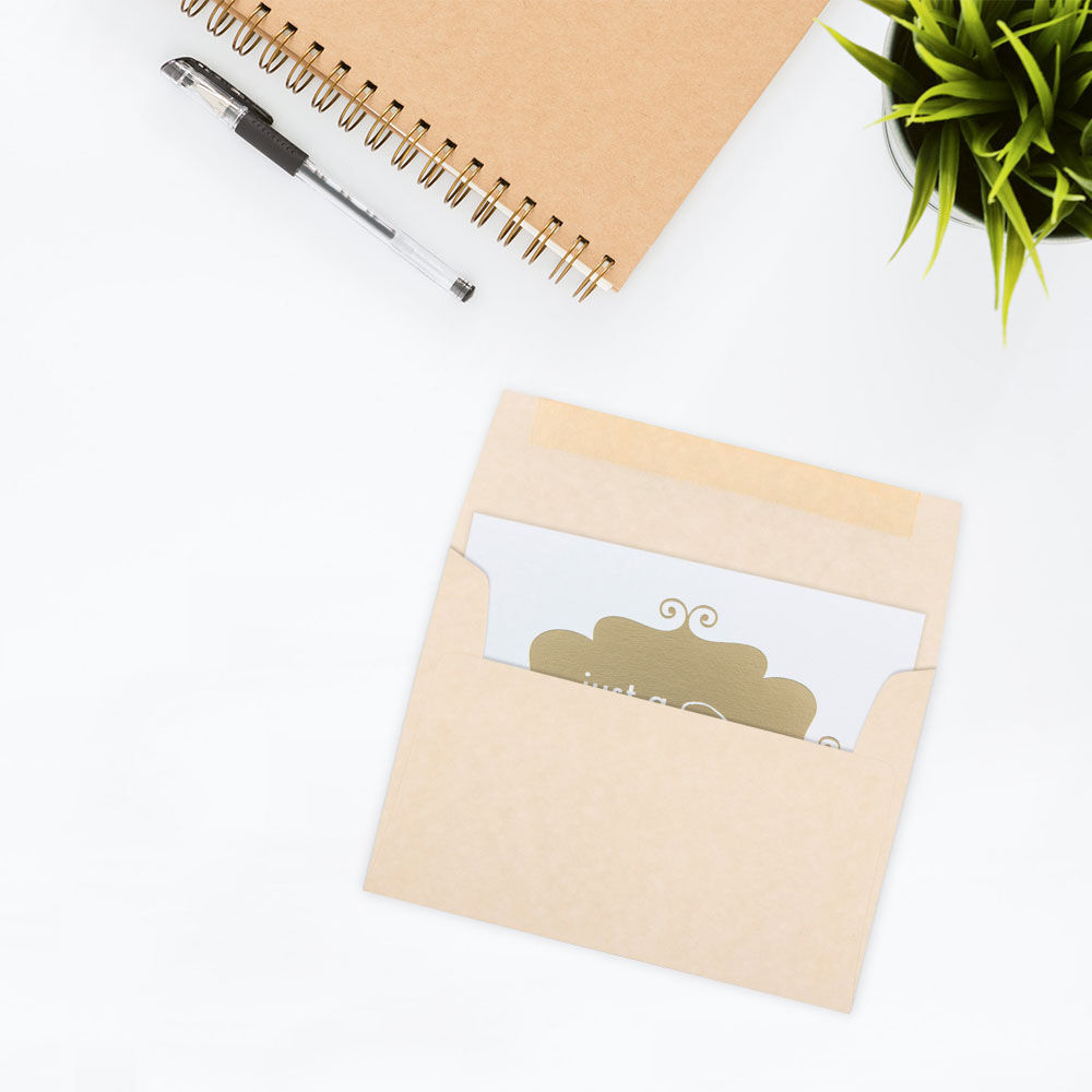 Natural Parchment 24lb A7 Invitation Envelopes (5 1/4 x 7 1/4)