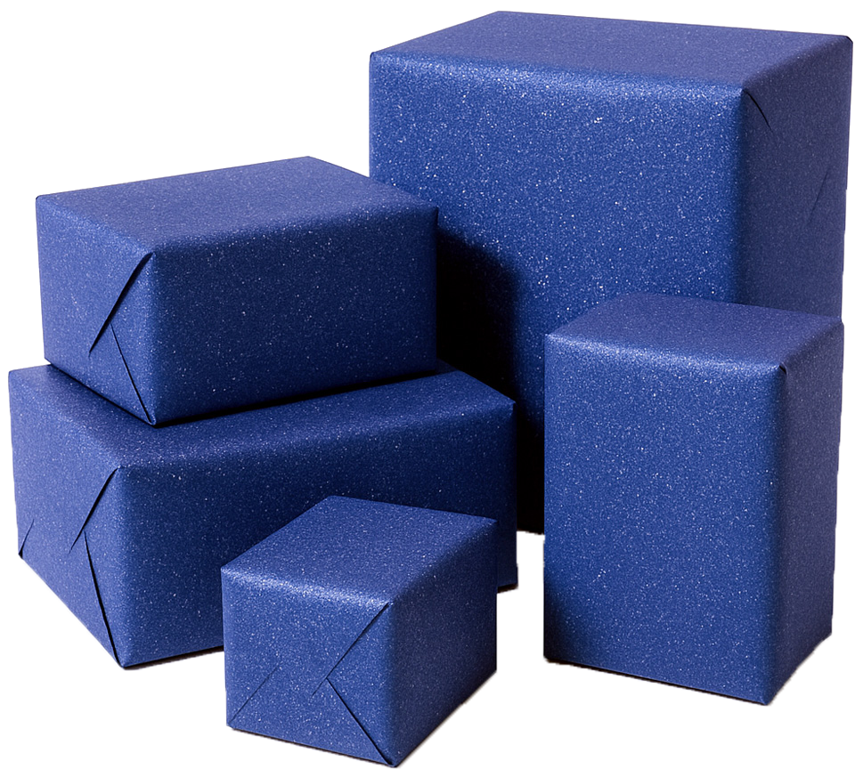Violet Blue Glitter Wrapping Paper (25 Sq Ft)