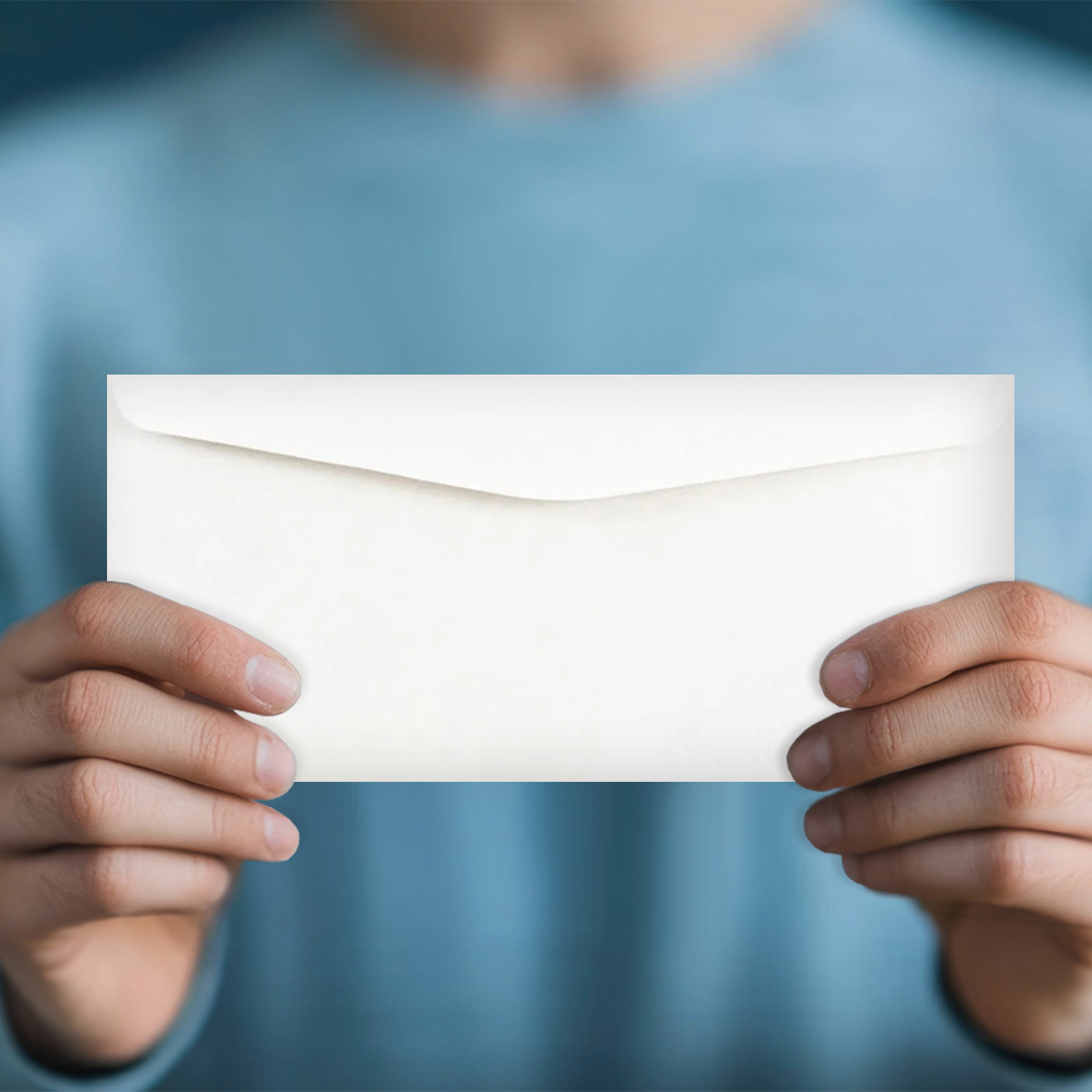 White 28lb #10 Regular Envelopes (4 1/8 x 9 1/2)