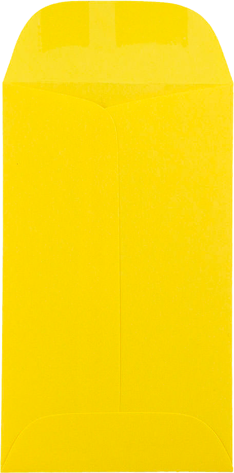 Yellow 24lb #3 Coin Envelopes (2 1/2 x 4 1/4)