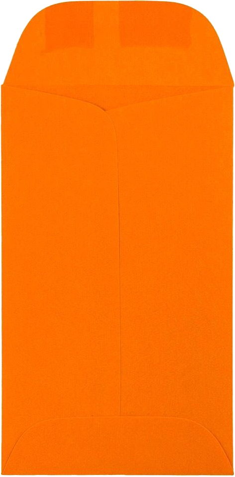 Mandarin Orange 32lb #3 Coin Envelopes (2 1/2 x 4 1/4)