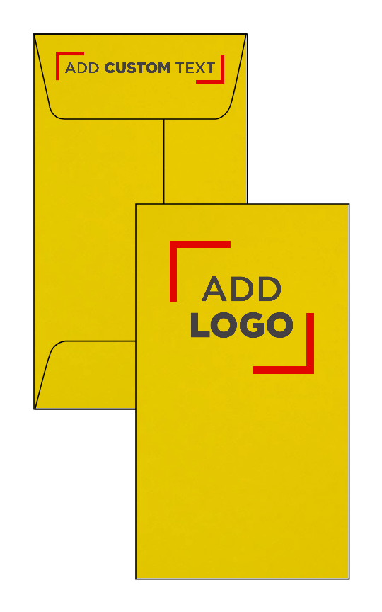 Yellow 24lb #5 1/2 Coin Envelopes (3 1/8 x 5 1/2)