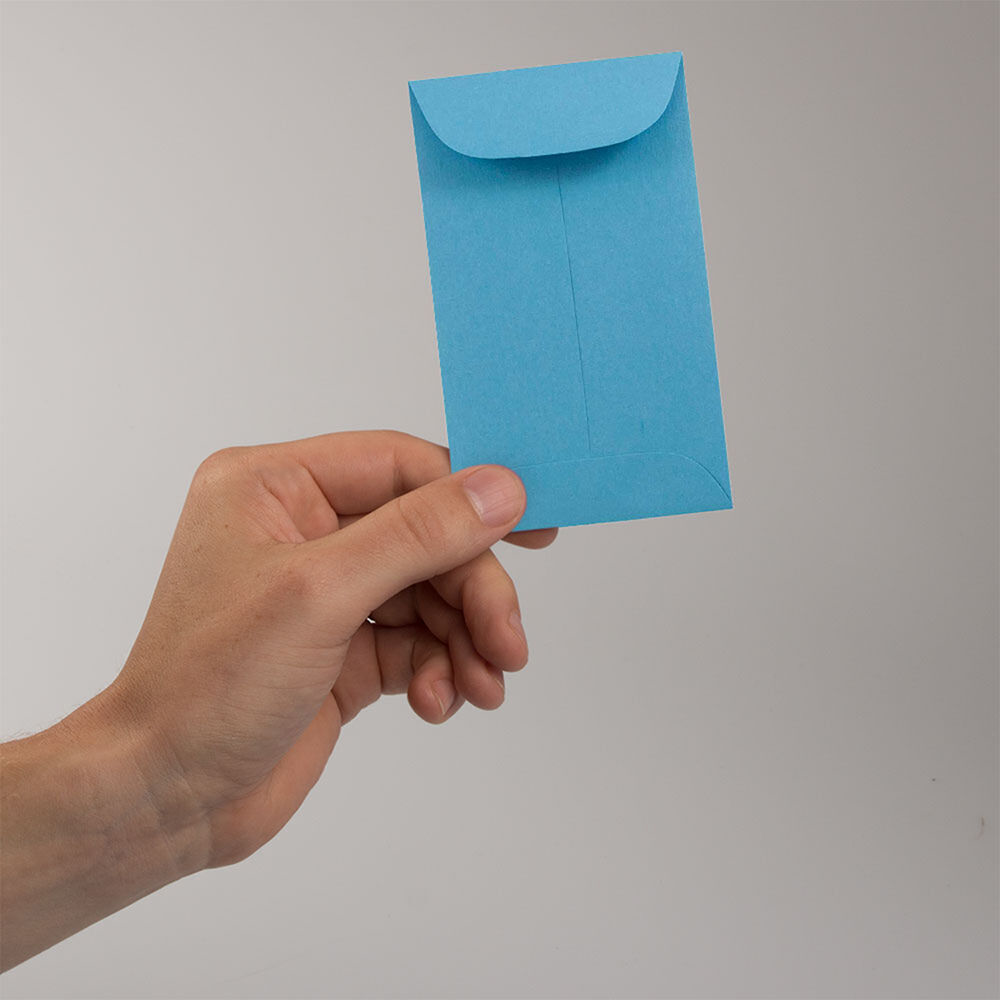 Pool Blue 32lb #5 1/2 Coin Envelopes (3 1/8 x 5 1/2)