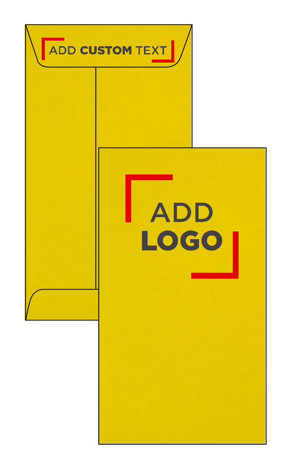Yellow 24lb #6 Coin Envelopes (3 3/8 x 6)