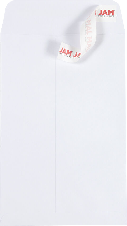 White 28lb 6 x 9 Open End Envelopes with Peel & Seal