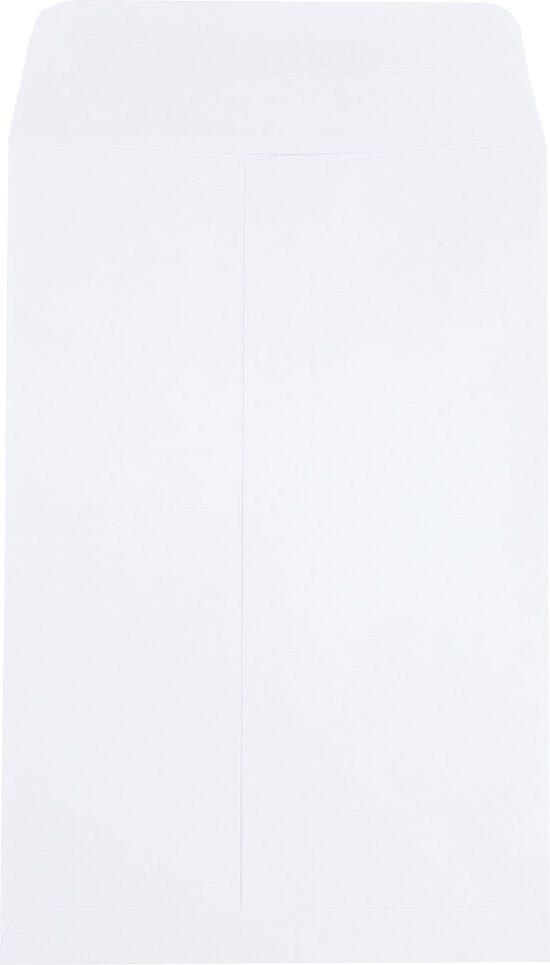 White 28lb 6 x 9 Open End Envelopes with Peel & Seal