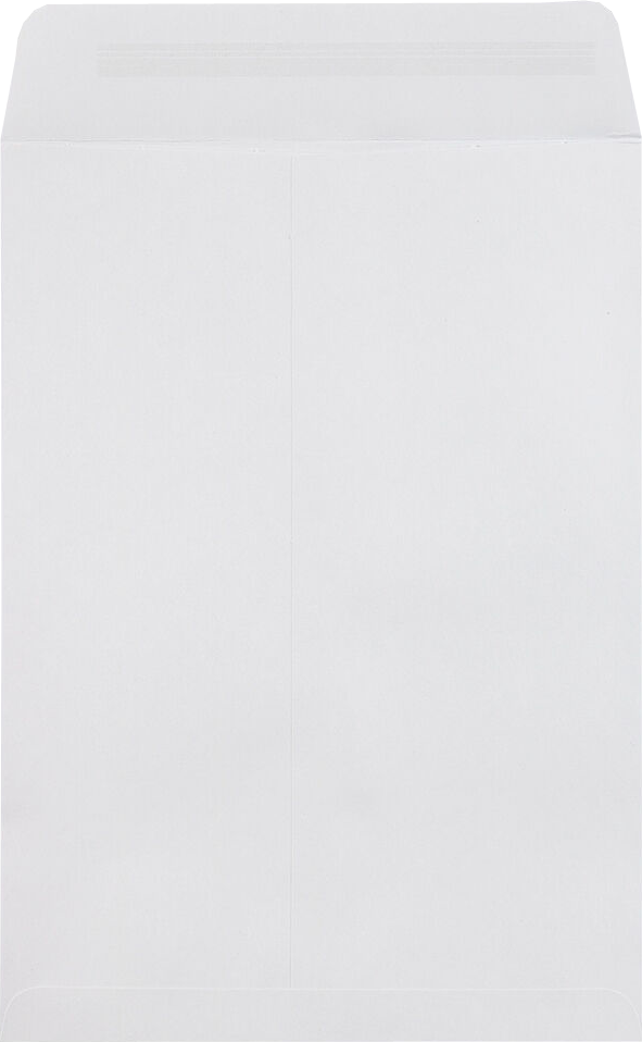 White 28lb 7 1/2 x 10 1/2 Open End Envelopes with Peel & Seal
