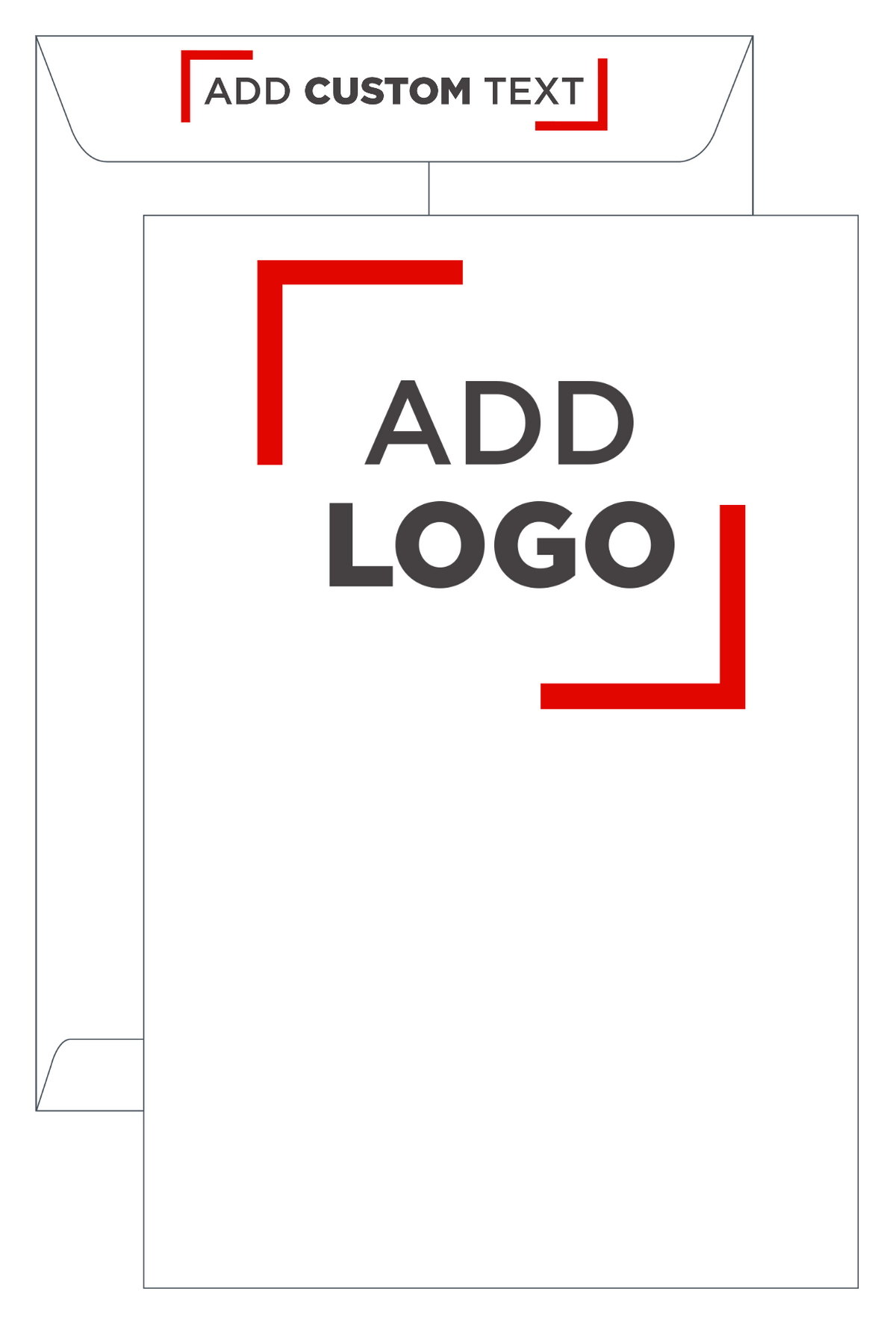 White 28lb 10 x 15 Open End Envelopes with Peel & Seal