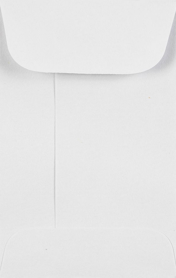 White 28lb #1 Coin Envelopes (2 1/4 x 3 1/2) with Peel & Seal