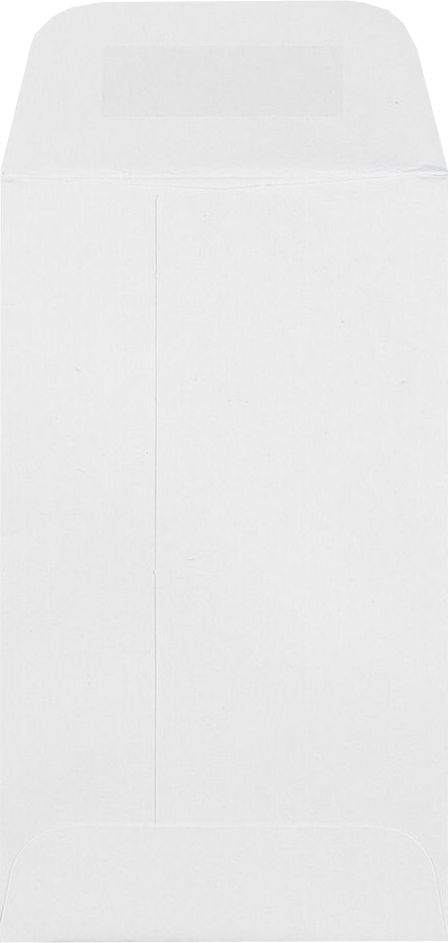White 28lb #3 Coin Envelopes (2 1/2 x 4 1/4) with Peel & Seal