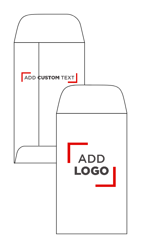 White 28lb #3 Coin Envelopes (2 1/2 x 4 1/4) with Peel & Seal