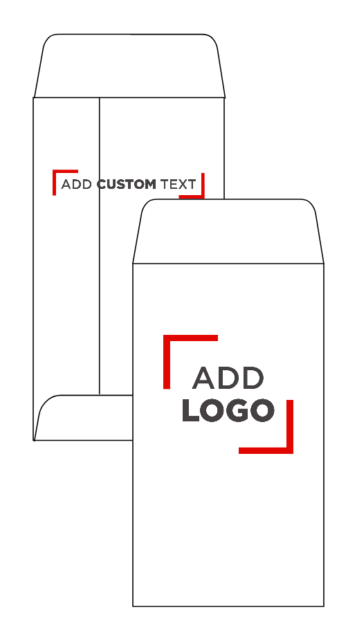 White 28lb #5 Coin Envelopes (2 7/8 x 5 1/4) with Peel & Seal