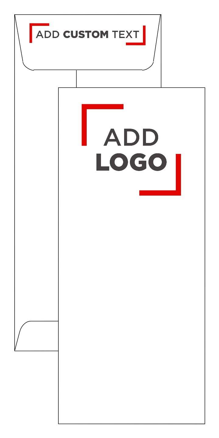 White 28lb #14 Open End Envelopes (5 x 11 1/2) with Peel & Seal