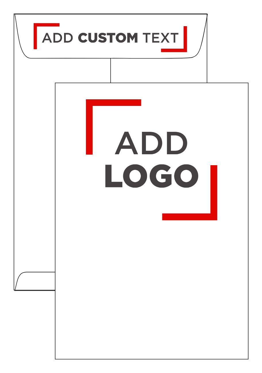 White 28lb 7 x 10 Open End Envelopes with Peel & Seal