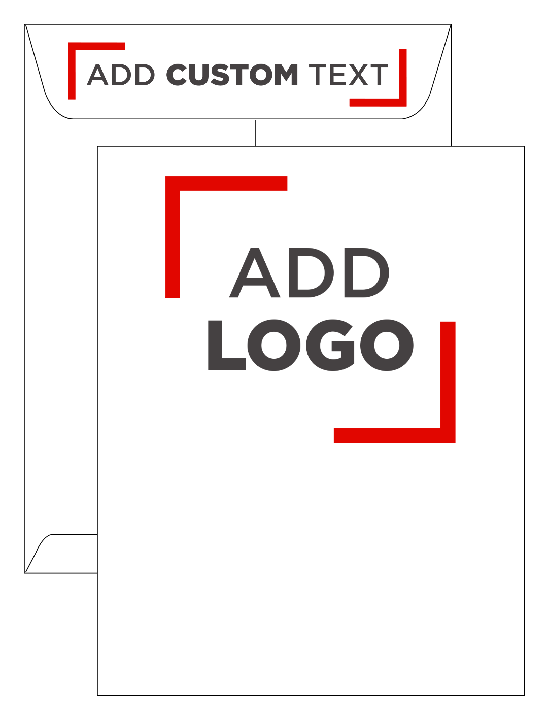 White 28lb 8 3/4 x 11 1/4 Open End Envelopes with Peel & Seal