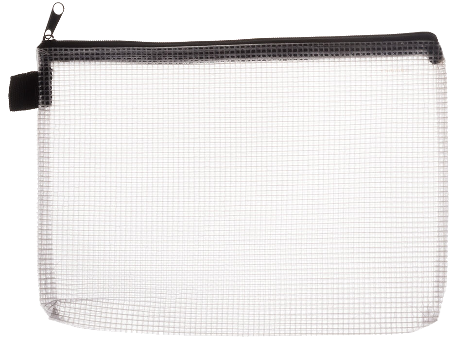 Clear Medium Mesh Pouch (6 5/8 x 9 1/4)