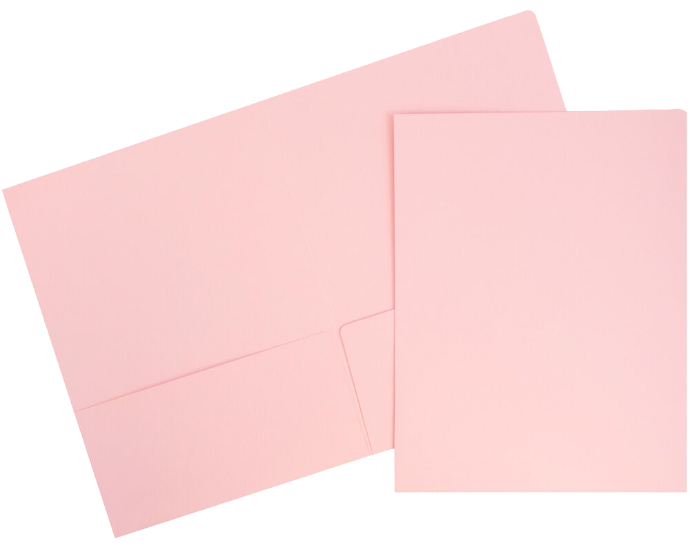 Baby Candy Pink 9 x 12 Matte Folders